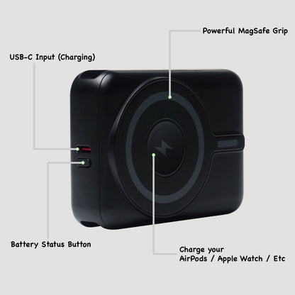 Flask 10,000mAh Wireless Power Bank with MagSafe