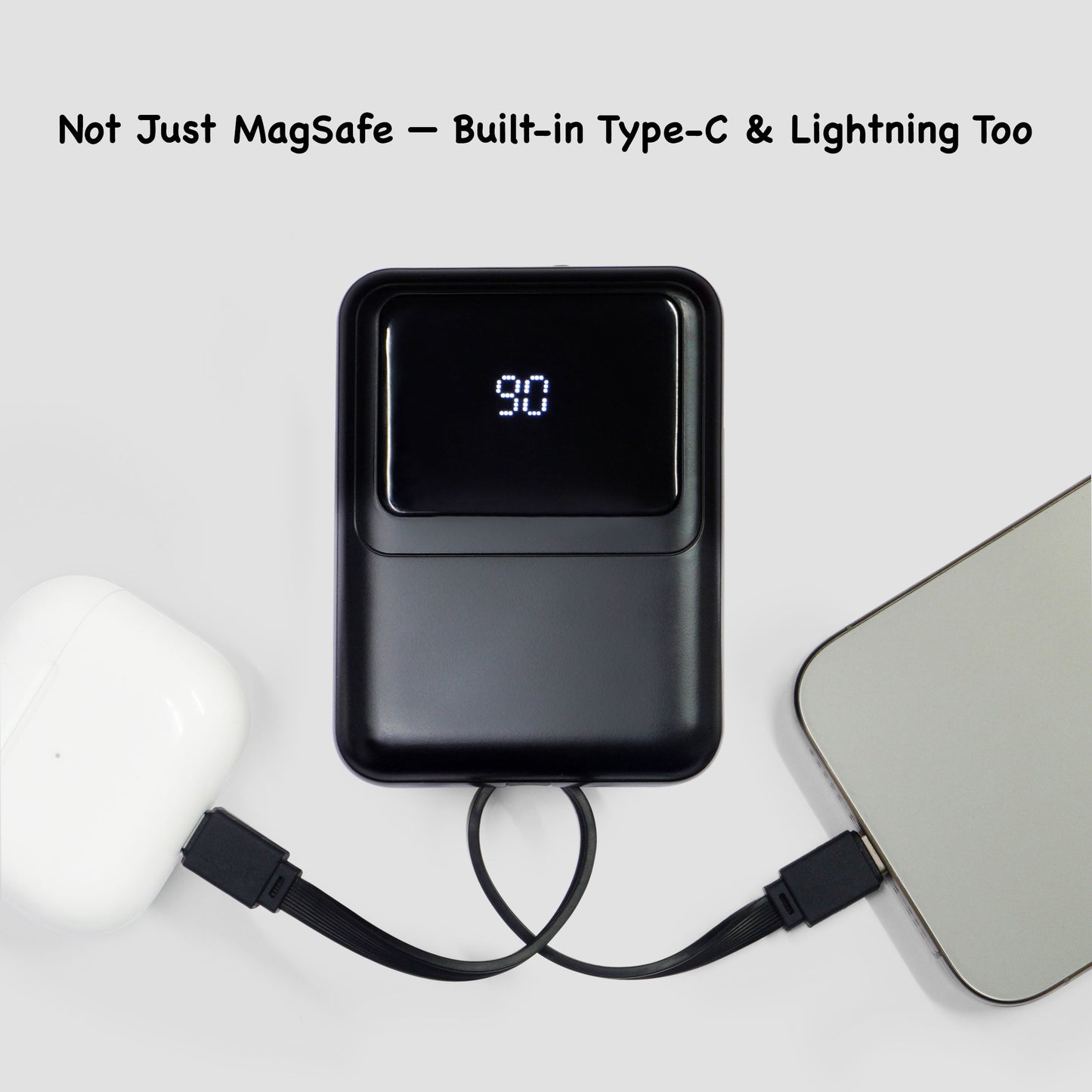 Flask 10,000mAh Wireless Power Bank with MagSafe